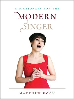 cover image of A Dictionary for the Modern Singer